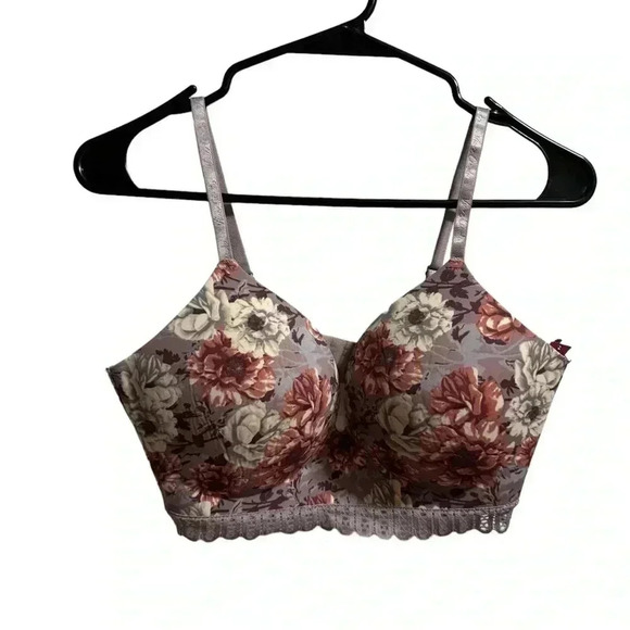 Vince Camuto Lavender Floral Bra Size 36C - Picture 1 of 4